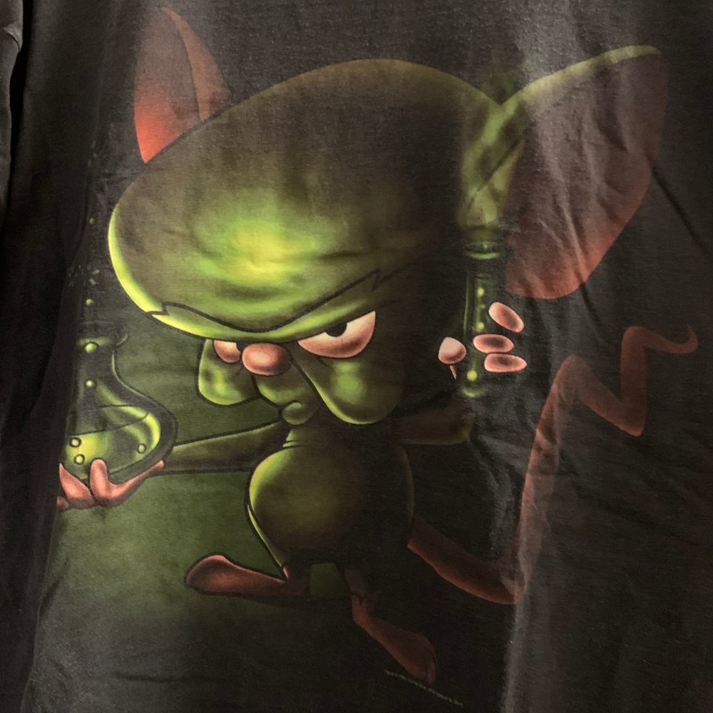 vintage 90s Y2k Pinky and the Brain tshirt size XL - Picture 3 of 10